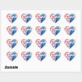 Anime Paar Unieke Bruiloft Hart Sticker (Vel)