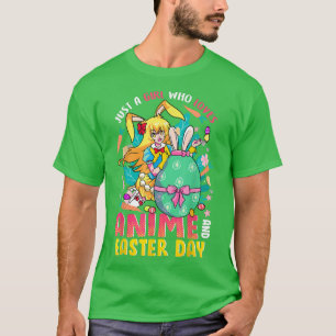 Anime Paaseieren voor tieners Anime Paasbunny T-shirt