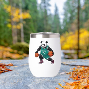 Anime Panda Basketbal Dribbel Schattigee Sport Sti