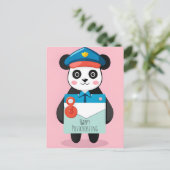 Anime Panda, Happy Postcrossover, Briefkaart (Staand voorkant)