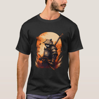 Anime Panda Kawaii Japanse stijl Samurai T-shirt