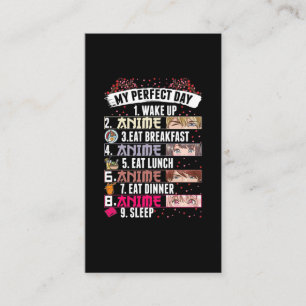Anime Perfect Day Otaku Girl Japanse Manga Visitekaartje