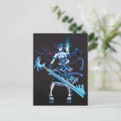 Anime Pirate Girl Briefkaart (Staand voorkant)