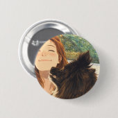 Anime Playful Puppy Round Button (Voorkant /achterkant)