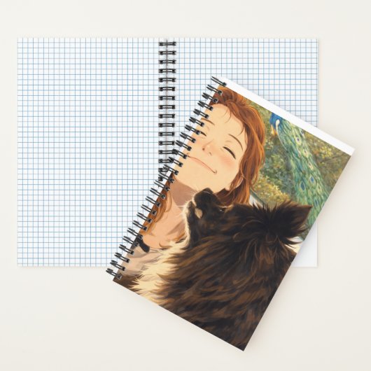 Anime Playful Puppy  Small Notebook Notitieboek (Binnen)