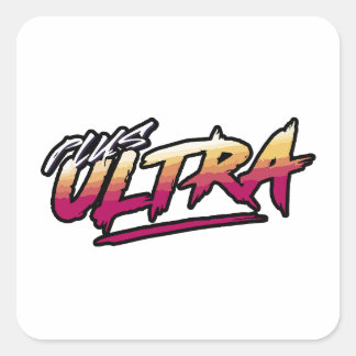 Anime Plus Ultra Vierkante Sticker