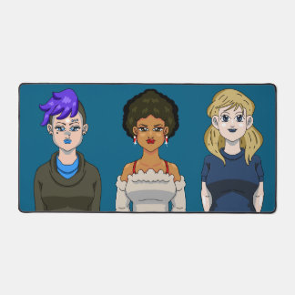 Anime Portret Vrouwen Schoonheid Mooie Schattige A Bureaumat