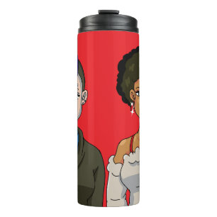 Anime Portret Vrouwen Schoonheid Mooie Schattige A Thermosbeker
