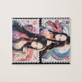 Anime Postzegelpuzzel Legpuzzel (Horizontaal)