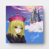 Anime Princesse avec Plaque de Château Flottante (Devant)
