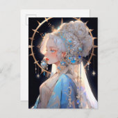 Anime Prinses Fantasy Kunst Briefkaart (Voorkant / Achterkant)