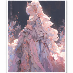 Anime Prinses Fantasy Kunst Sticker