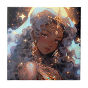 Anime Prinses Fantasy Kunst Tegeltje