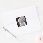 Anime Prinses Fantasy Kunst Vierkante Sticker (Envelop)