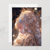 Anime Prinses Meisje Fantasy Kunst Briefkaart (Voorkant / Achterkant)