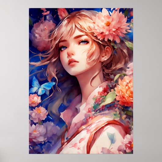 Anime Prinses Poster (Voorkant)