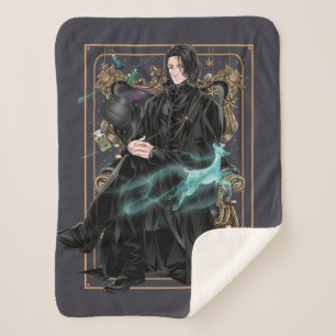Anime Professor Severus Snape Zittend Sherpa Deken