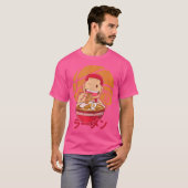Anime Ramen Basketball T-shirt (Voorkant volledig)