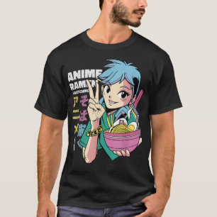 Anime Ramen & Sketching l Cute Anime Girl Japans T-shirt