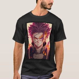Anime Red Hair Warrior God T-shirt