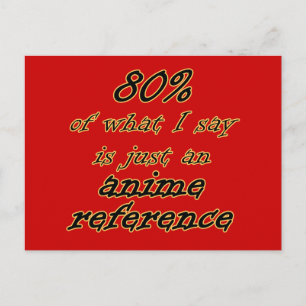 Anime Referentie Joke Briefkaarten! Briefkaart