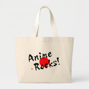 Anime Rocks! Grote Tote Bag