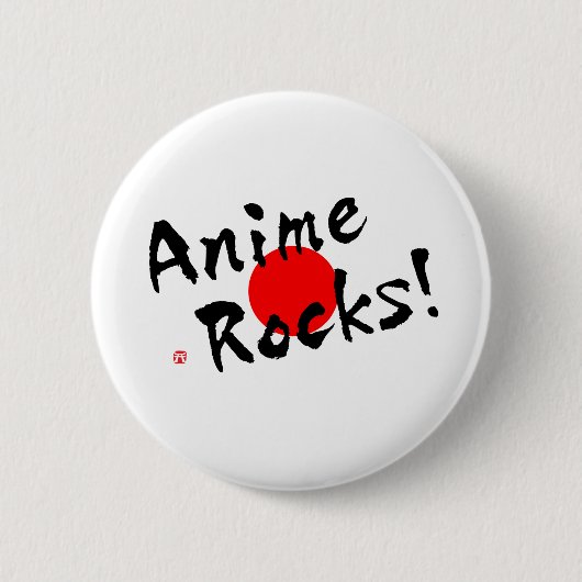 Anime Rocks! Ronde Button 5,7 Cm (Voorkant)