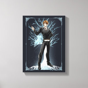Anime Ron Weasley's Jack Russell Terrier Patronus Canvas Afdruk