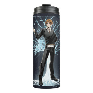 Anime Ron Wemel's Jack Russell Terrier Patronus Thermosbeker