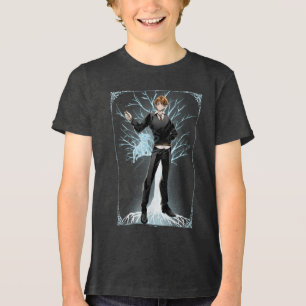 Anime Ron Wemel's Jack-Russell Terrier Patroonus Tri-Blend Shirt