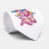 Anime Roze Bunny Meisje Stropdas (Opgerold)