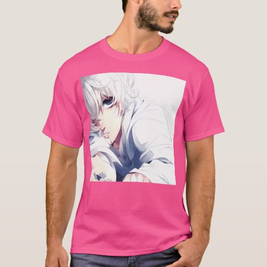 Anime Sad Boy T-shirt (Voorkant)