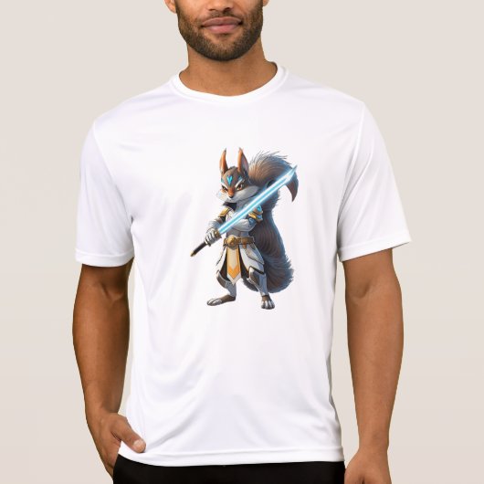 Anime Samurai Squirrel Warrior T-shirt (Voorkant)