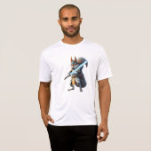 Anime Samurai Squirrel Warrior T-shirt (Voorkant volledig)