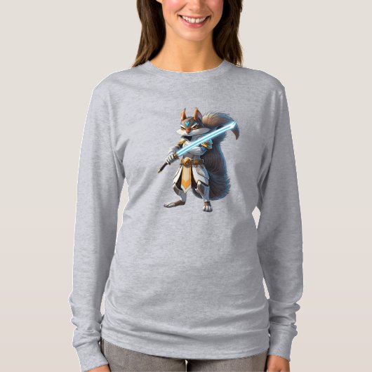 Anime Samurai Squirrel Warrior T-shirt (Voorkant)