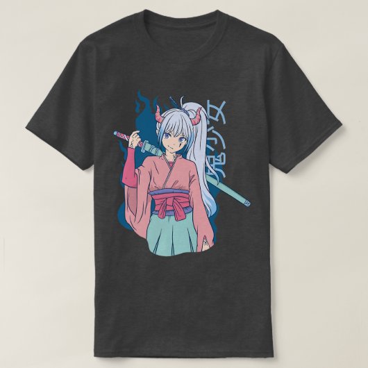 Anime Samurai Warrior Horns Otaku Manga Fighter ( T-shirt (Design voorkant)
