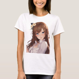 Anime Schattige Japans Kawaii Cartoon Otaku meisje T-shirt