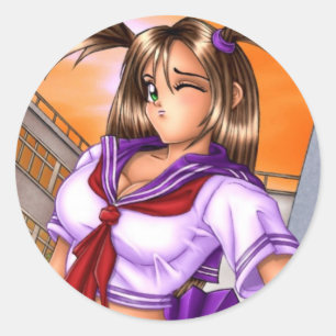 Anime School Girl Nikki Ronde Sticker