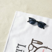 Animé serviette de plage de chats - les propriétai (En situation)