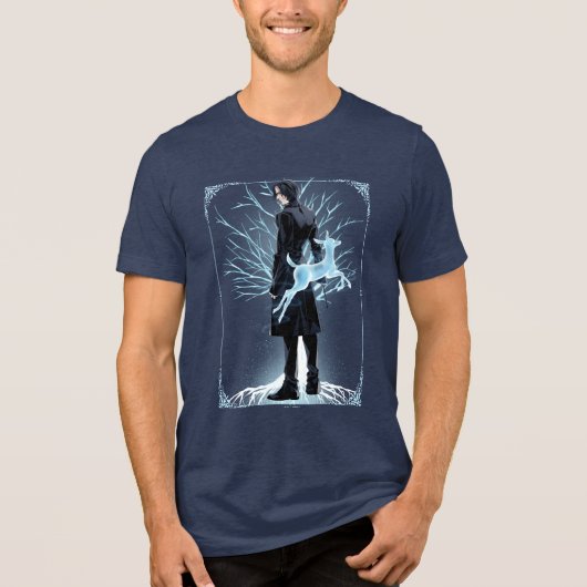 Anime Severus Sneep's Doe Patronus Tri-Blend Shirt (Voorkant)