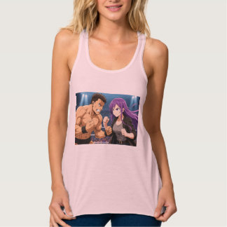 Anime Showdown: Fighter vs Heroine Tanktop