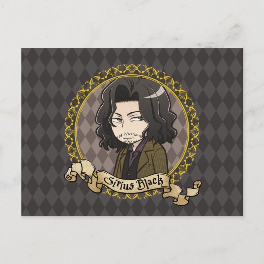 Anime Sirius Black Briefkaart (Voorkant)