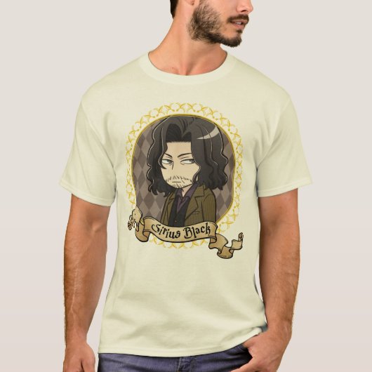Anime Sirius Black Portret T-shirt (Voorkant)