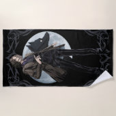 Anime Sirius Zwarts Animagus Strandlaken (Voorkant)