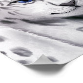 Anime-sneeuwluipaardecoratie Poster (Hoek)