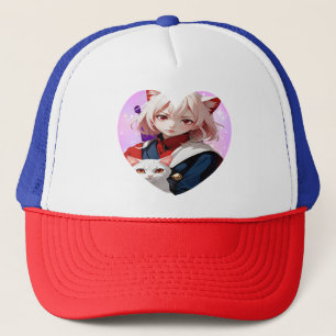 Anime Soul & Feline Eyes Trucker Pet