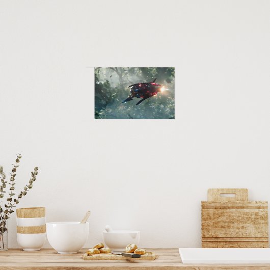 Anime Spaceship Poster (Keuken)