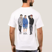 Anime Squad Goals T-Shirt - Three Friends (Achterkant)