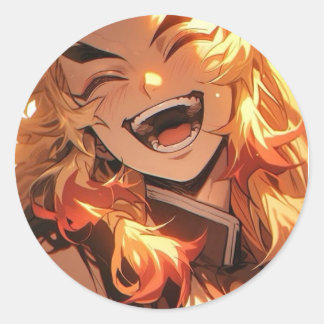 Anime-Stickers Ronde Sticker