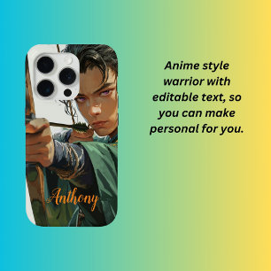 Anime stijl boogschutter iPhone 15 pro case